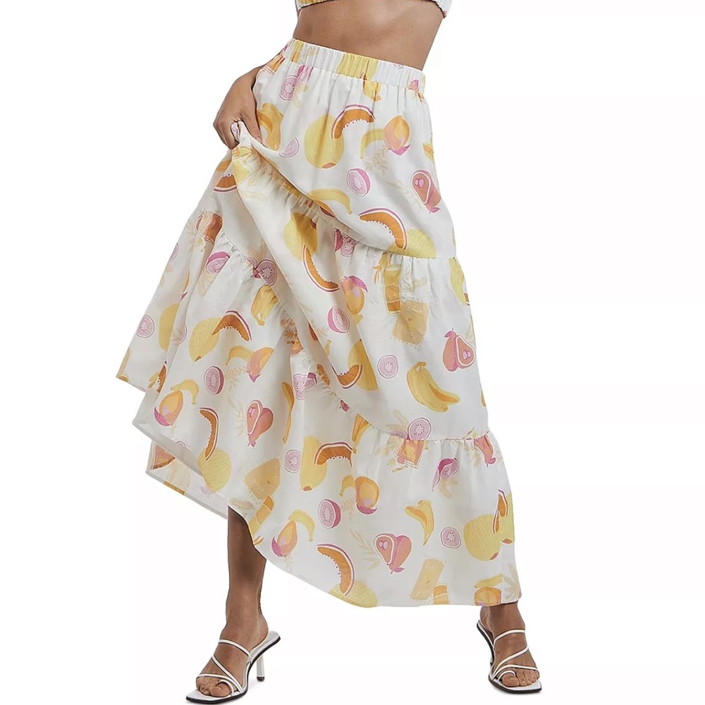 Summer Vibes/ Vacay Mood Maxi Skirt 🍌🍊🍹